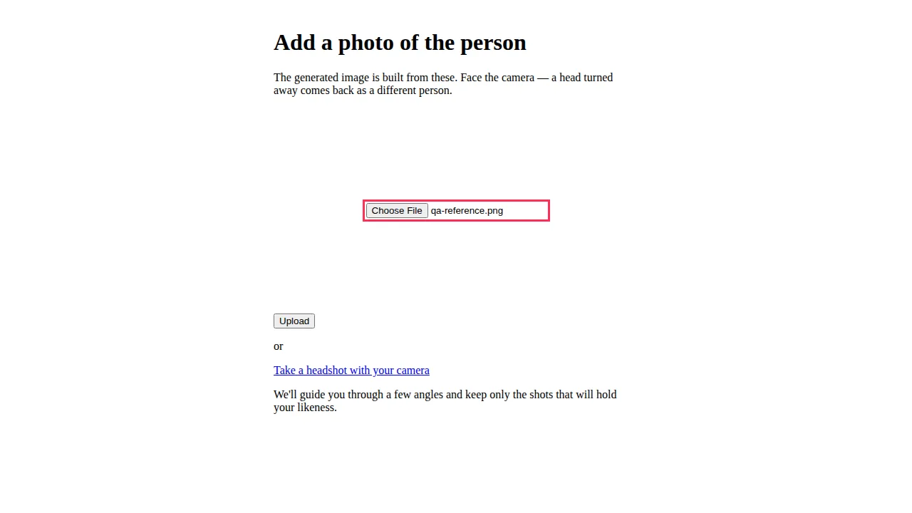 Add a photo from your phone screen