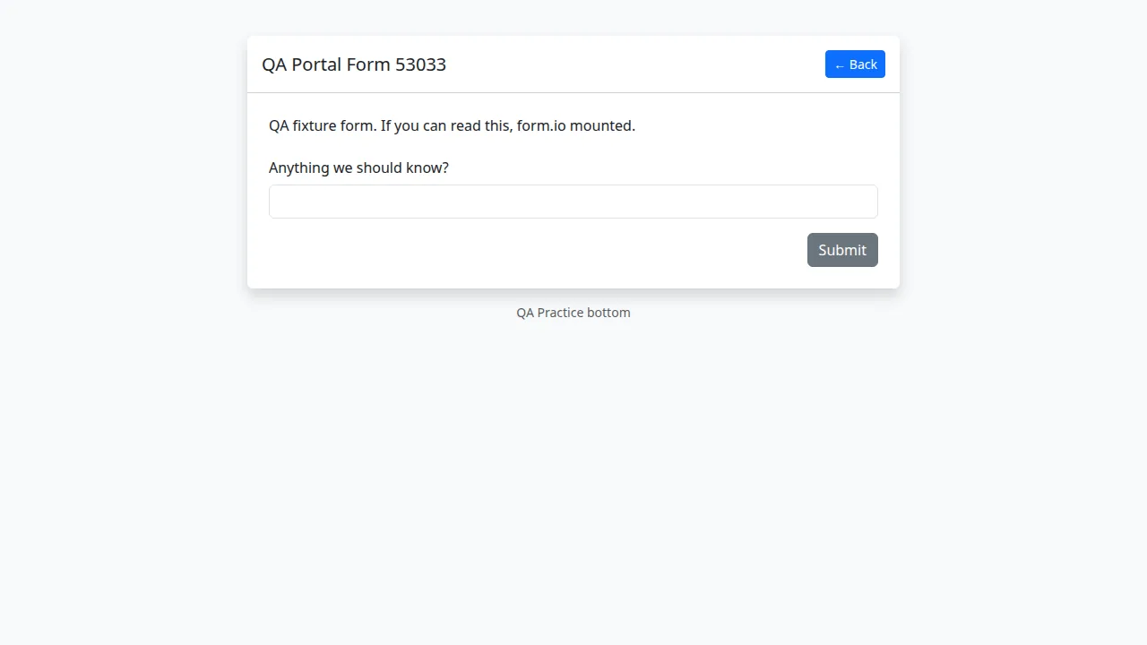Forms for you screen