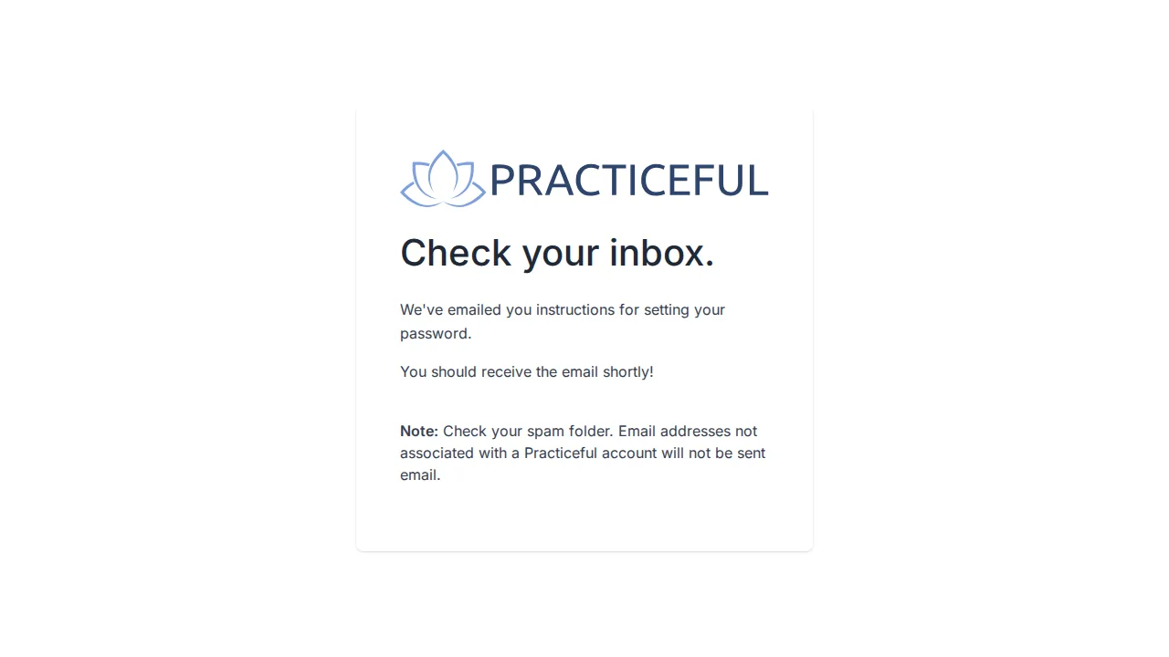 Enter a new password screen